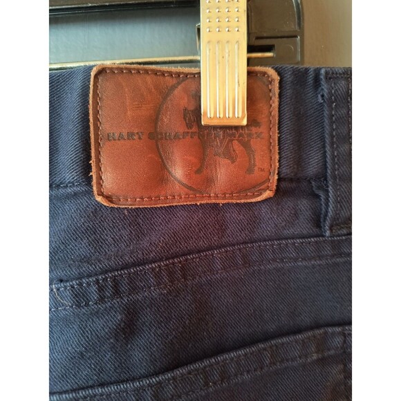 Hart Schaffner Marx Pants Men's 34X30 Navy Cotton Blend - Picture 3 of 4